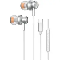 Tuniq Bedrade Oortjes USB-C - Aluminium Oordopjes met Microfoon - Diepe Bas, Comfortabele Pasvorm en Volumeregeling - Geschikt voor iPhone 17, Samsung, Xiaomi, OnePlus en meer