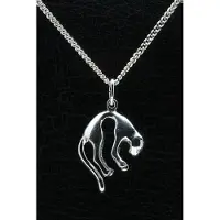 MOOYE ® - Collectie Zilveren Panter ketting hanger - middel