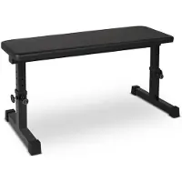 Merax Flat Weight Bench - Verstelbare Halterbank - Comfortabele Fitnessbank - Stevige Stalen Constructie - Geschikt voor Krachttraining en Thuisgebruik