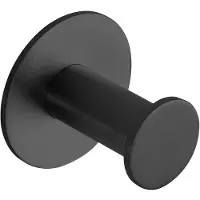 Sapho X-Round zelfklevende haak mat zwart