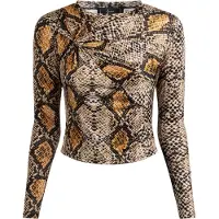 Faina Shirt camel / pueblo / zwart / wit