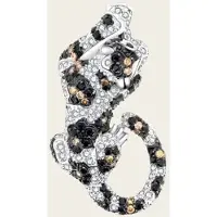 MOOYE ® - Collectie Zilveren Jaguar hanger met zirkonia's