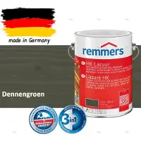 Remmers HK-Lazuur 3in1 Dennengroen 2,5L – Premium Houtbeschermingsbeits voor Buiten – Oplosmiddelhoudend – UV- & Vochtwerend – Impregneer, Grondlaag & Beits in Eén