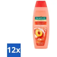 Palmolive Naturals 2-in-1 Shampoo – Perzik – Hydraterende balans – 350 ml - Voordeelverpakking - 12 stuks
