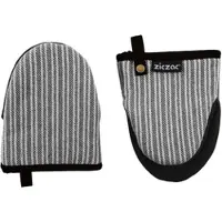 Ziczac Keukenhandschoen Venton Black (Set van 2)