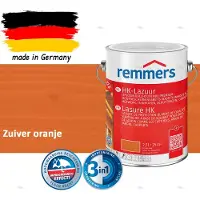 Remmers HK-Lazuur 3in1 Zuiver oranje 2,5L – Premium Houtbeschermingsbeits voor Buiten – Oplosmiddelhoudend – UV- & Vochtwerend – Impregneer, Grondlaag & Beits in Eén