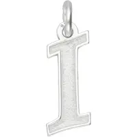 MOOYE ® - Collectie Zilveren letter I sierlijk mat-glans kettinghanger
