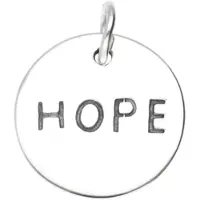 MOOYE ® - Collectie Zilveren Hope kettinghanger