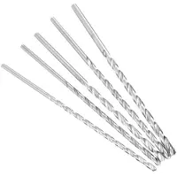 LONGZIMING -Set van 5 Extra Lange HSS Spiraalboren – 2-5 mm Boortips van 150 mm voor Precisie Boren in Hout, Aluminium en Kunststof