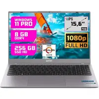 GMR 15.6" Laptop voor Thuis & Studie - Athlon Silver - 8GB/256GB - Windows 11 Pro