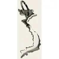 MOOYE ® - Collectie Zilveren Landkaart Vietnam ketting hanger