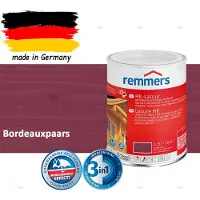 Remmers HK-Lazuur 3in1 Bordeauxpaars 0,75L – Premium Houtbeschermingsbeits voor Buiten – Oplosmiddelhoudend – UV- & Vochtwerend – Impregneer, Grondlaag & Beits in Eén