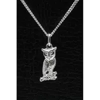 MOOYE ® - Collectie Zilveren Uil ketting hanger