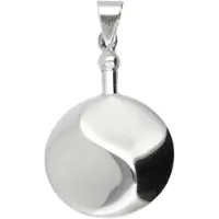 MOOYE ® - Collectie Zilveren Ashanger Yin Yang ketting hanger
