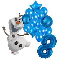 Amscan Olaf Frozen ballon set - 58x104cm - Folie Ballon - Olaf - Frozen - Themafeest - 8 jaar - Verjaardag - Ballonnen - Versiering - Helium ballon
