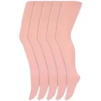 Yellow moon Meisjes panty’s | 100 denier | Merk: | Maat: 98 t/m 176 | Kleur: Roze | 5 Paar
