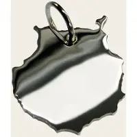 MOOYE ® - Collectie Zilveren Landkaart Gran Canaria ketting hanger