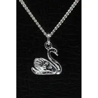 MOOYE ® - Collectie Zilveren Zwaan ketting hanger