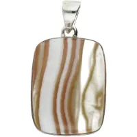 MOOYE ® - Collectie Zilveren Agaat Lake Superior edelsteen groot hanger