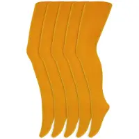 Yellow moon Meisjes panty's | 100 denier | Merk: | Maat: 98 t/m 176 | Kleur: Geel | 5 Paar