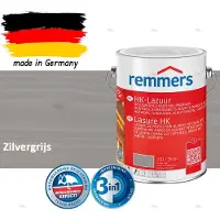 Remmers HK-Lazuur 3in1 Zilvergrijs 2,5L – Premium Houtbeschermingsbeits voor Buiten – Oplosmiddelhoudend – UV- & Vochtwerend – Impregneer, Grondlaag & Beits in Eén