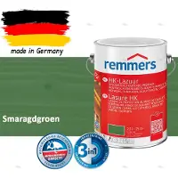 Remmers HK-Lazuur 3in1 Smaragdgroen 2,5L – Premium Houtbeschermingsbeits voor Buiten – Oplosmiddelhoudend – UV- & Vochtwerend – Impregneer, Grondlaag & Beits in Eén