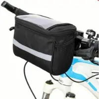 Universeel Fietstelefoontas - - Waterdicht - Opbergruimte - Tot 6,8 inch - Zwart