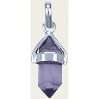 MOOYE ® - Collectie Zilveren Amethyst edelsteen met potlood vatting kettinghanger