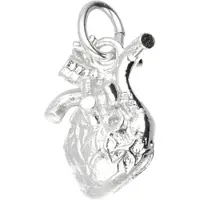 MOOYE ® - Collectie Zilveren Menselijk hart kettinghanger