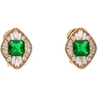 NAEMI Oorbellen goud / groen