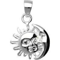 MOOYE ® - Collectie Zilveren Zon & Maan kettinghanger