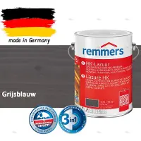 Remmers HK-Lazuur 3in1 Grijsblauw 2,5L – Premium Houtbeschermingsbeits voor Buiten – Oplosmiddelhoudend – UV- & Vochtwerend – Impregneer, Grondlaag & Beits in Eén