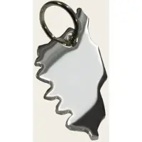 MOOYE ® - Collectie Zilveren Landkaart Corsica ketting hanger