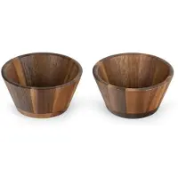Leopold Vienna - Borrel schaaltjes Oviedo acacia - set van 2 stuks