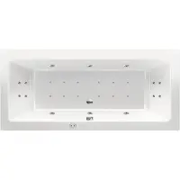 RB Xenz Society bubbelbad 180x80 cm met RB2o whirlpool elektrisch wit