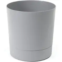 Aegis AURA bloempot met standaard, Ø 10,9 cm, hoogte 11,5 cm, zwart beton