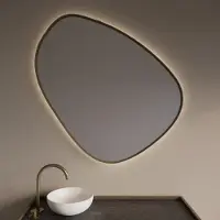 Gliss Design Spiegel Fenix met Indirecte LED Verlichting en Verwarming 140cm Mat Goud