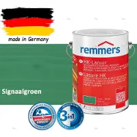 Remmers HK-Lazuur 3in1 Signaalgroen 2,5L – Premium Houtbeschermingsbeits voor Buiten – Oplosmiddelhoudend – UV- & Vochtwerend – Impregneer, Grondlaag & Beits in Eén