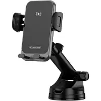 Jellico Draadloze Auto Telefoonhouder W20 – 15W MagSafe Draadloos Opladen – Automatisch Klemmechanisme – 360° Draaibaar – Autohouder met Zuignap & Ventilatierooster – Wireless Car Holder