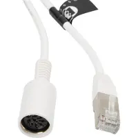 BOSSCOM RJ45 - DIN 8-pins / Powerlink PL8 (v) kabel voor B&O | wit | 0,15 meter