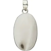 MOOYE ® - Collectie Zilveren Dendriet Opaal edelsteen ovaal groot hanger