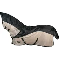 Horka - Combi Regen & Vliegendeken - Afneembare Hals - Navy Beige - Maat 175