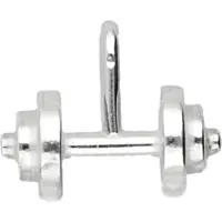 MOOYE ® - Collectie Zilveren Halter met 2 schijven kettinghanger