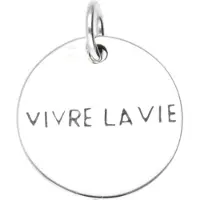 MOOYE ® - Collectie Zilveren Vivre la vie kettinghanger