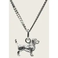MOOYE ® - Collectie Zilveren Basset griffon vendeen petit ketting hanger - klein