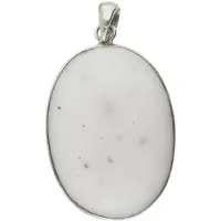 MOOYE ® - Collectie Zilveren Dendriet Opaal roze edelsteen ovaal XL hanger