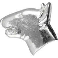 MOOYE ® - Collectie Zilveren Bullterriër kop kettinghanger