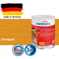 Remmers HK-Lazuur 3in1 Zonnegeel 0,75L – Premium Houtbeschermingsbeits voor Buiten – Oplosmiddelhoudend – UV- & Vochtwerend – Impregneer, Grondlaag & Beits in Eén