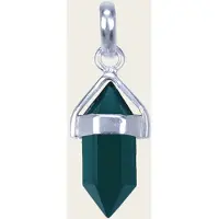 MOOYE ® - Collectie Zilveren Onyx groen edelsteen met potlood vatting kettinghanger