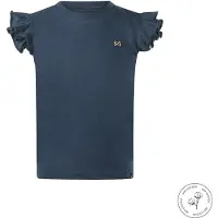 Koko Noko T-shirt donkerblauw Meisjes Katoen Ronde hals Effen - maat 104